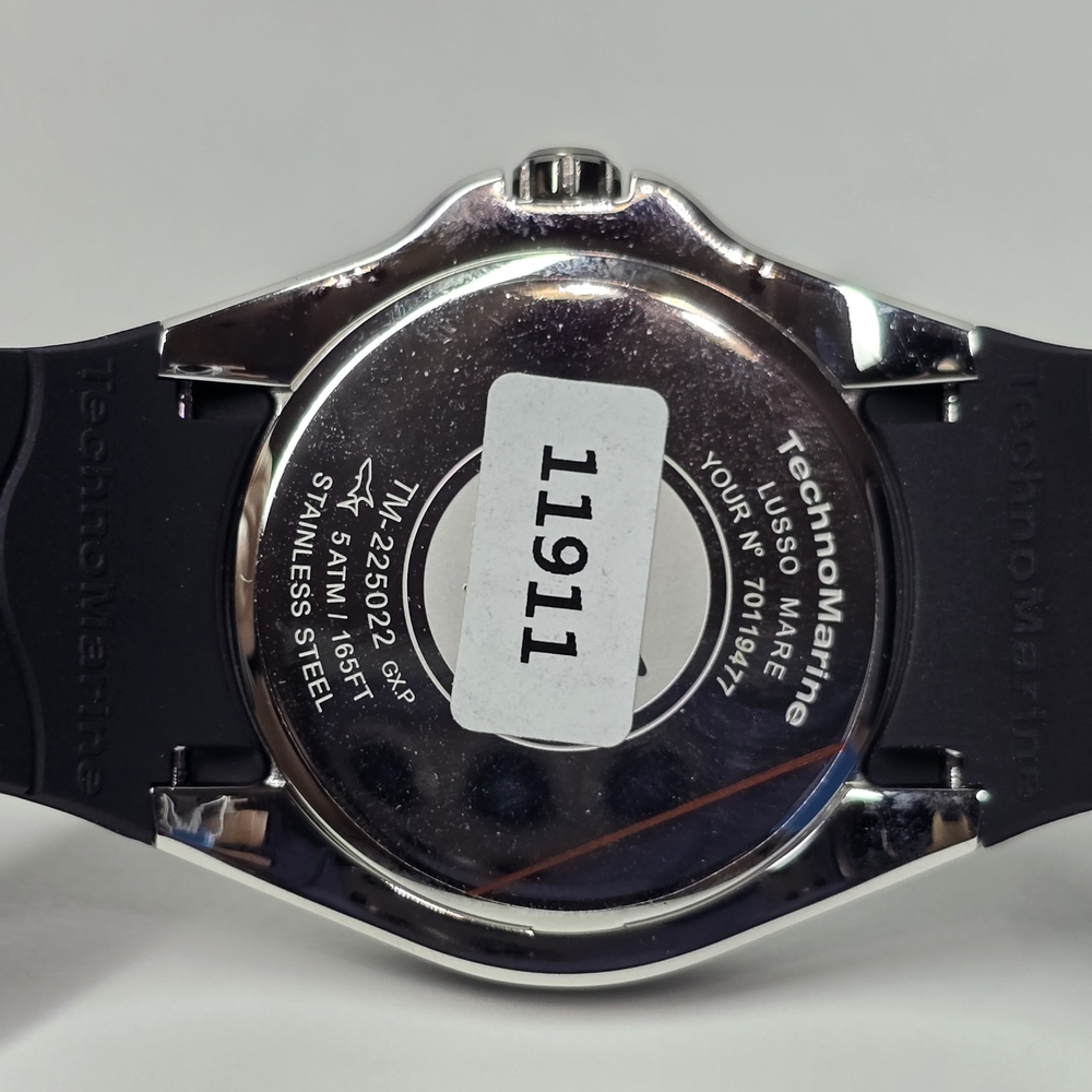 TechnoMarine Lusso Mare Men's Watch - 44mm, Black, Orange (TM-225022) - Picture 9 of 12